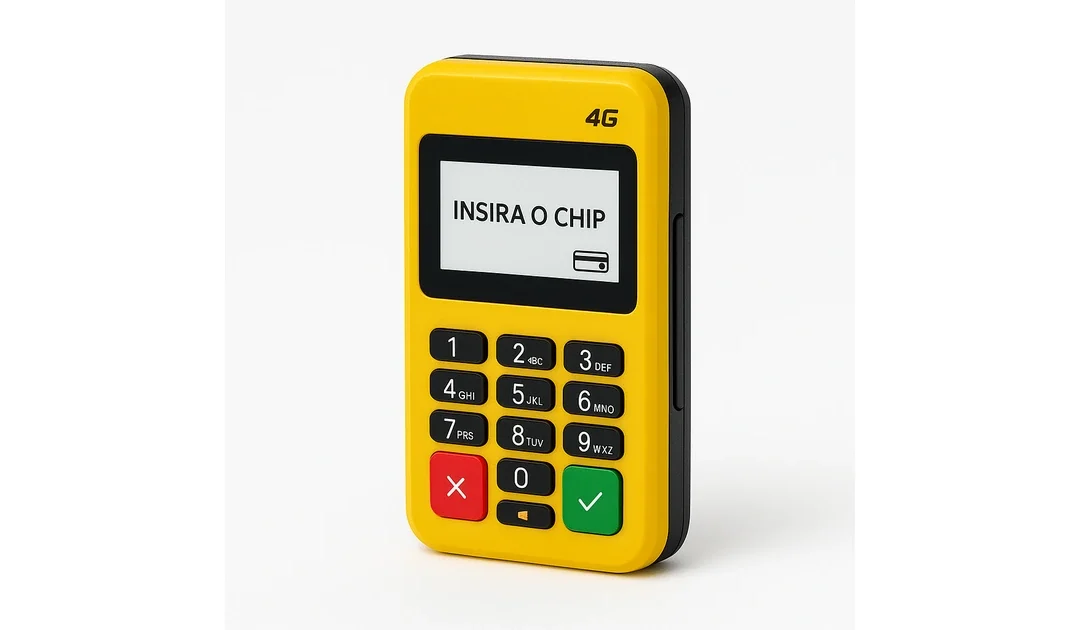 A melhor maquininha de cartão sem aluguel e com chip: Minizinha Chip 3 (PagBank)